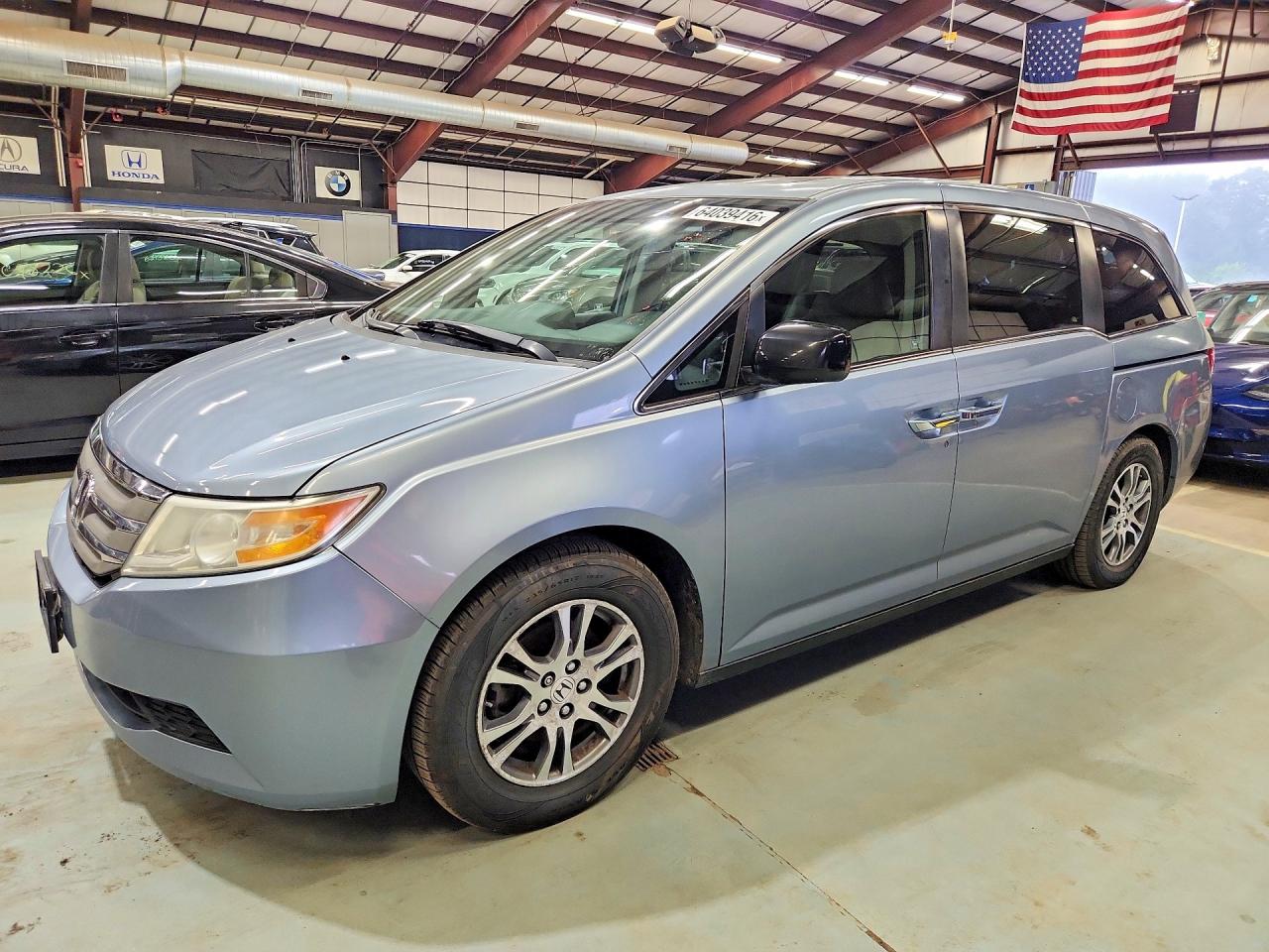 2011 Honda Odyssey Exl Blue vin: 5FNRL5H60BB085513