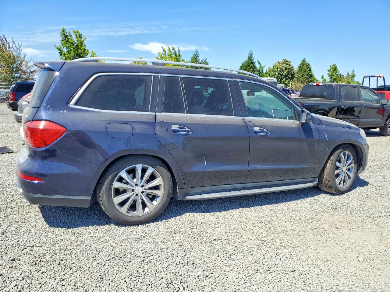 2014 Mercedes-benz Gl 450 4matic Blue vin: 4JGDF7CE2EA307439