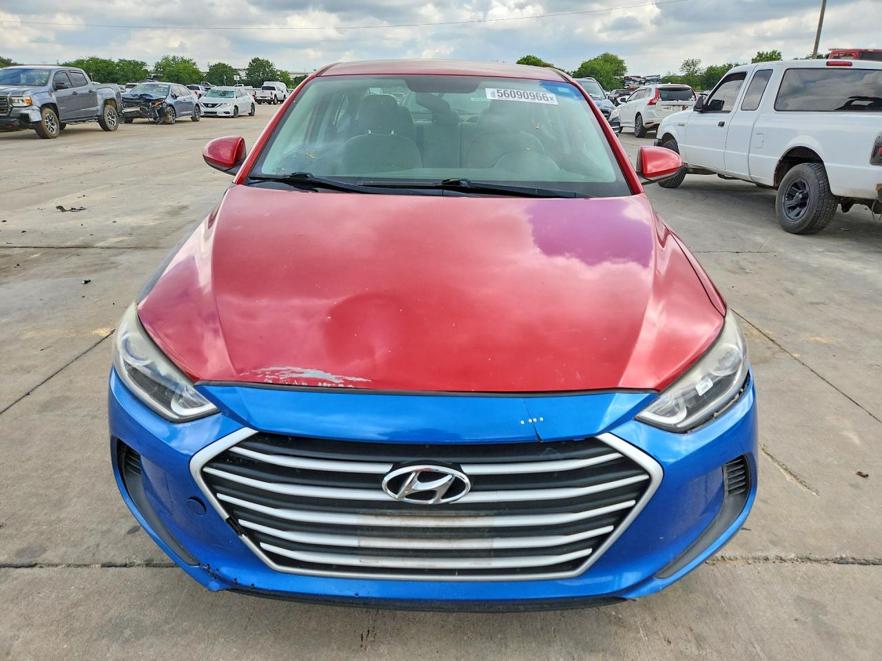 2017 Hyundai Elantra Se Red vin: 5NPD74LF5HH198237