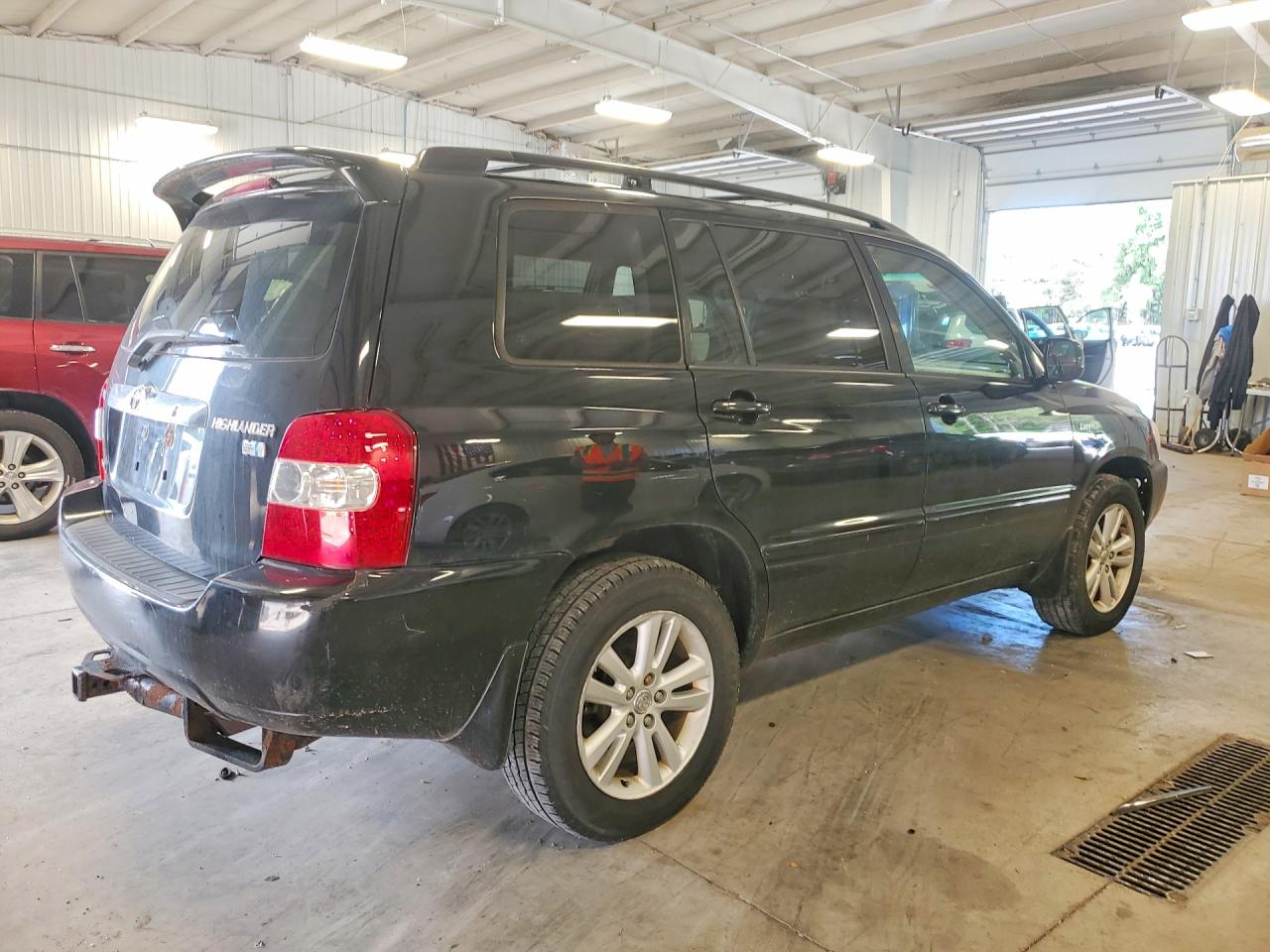 2006 Toyota Highlander Hybrid Black vin: JTEEW21A260015109