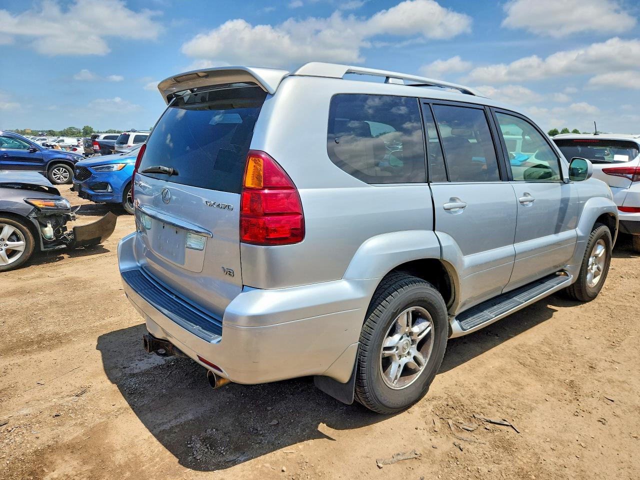 2006 Lexus Gx 470 Silver vin: JTJBT20X360097435