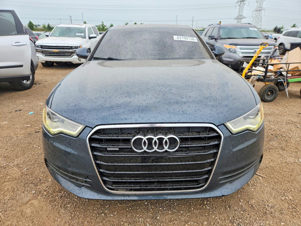 2013 Audi A6 Premium Plus Gray vin: WAUGFAFC0DN115577