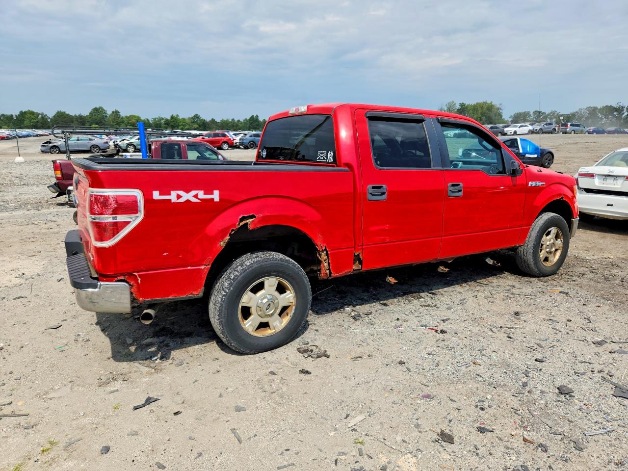 2014 Ford F150 Supercrew Красный vin: 1FTFW1EFXEFA85106