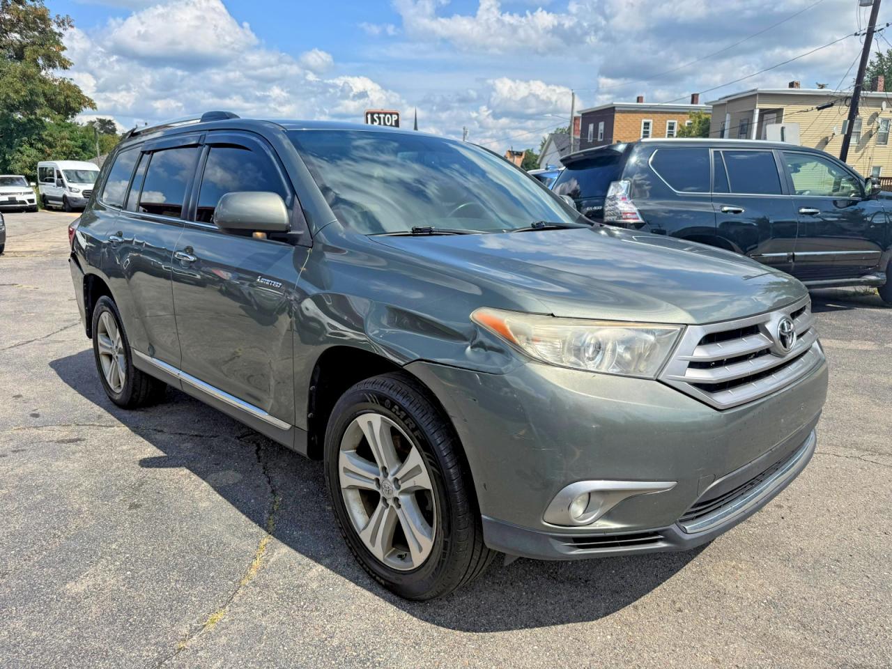 2013 Toyota Highlander Limited Green vin: 5TDDK3EH9DS263568