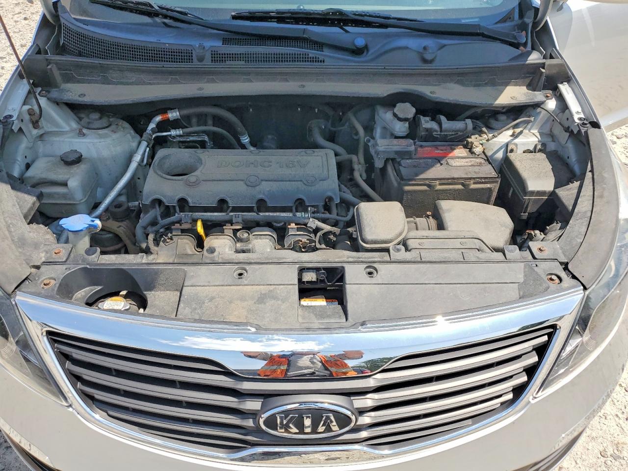 2012 Kia Sportage Lx Silver vin: KNDPBCA22C7307899