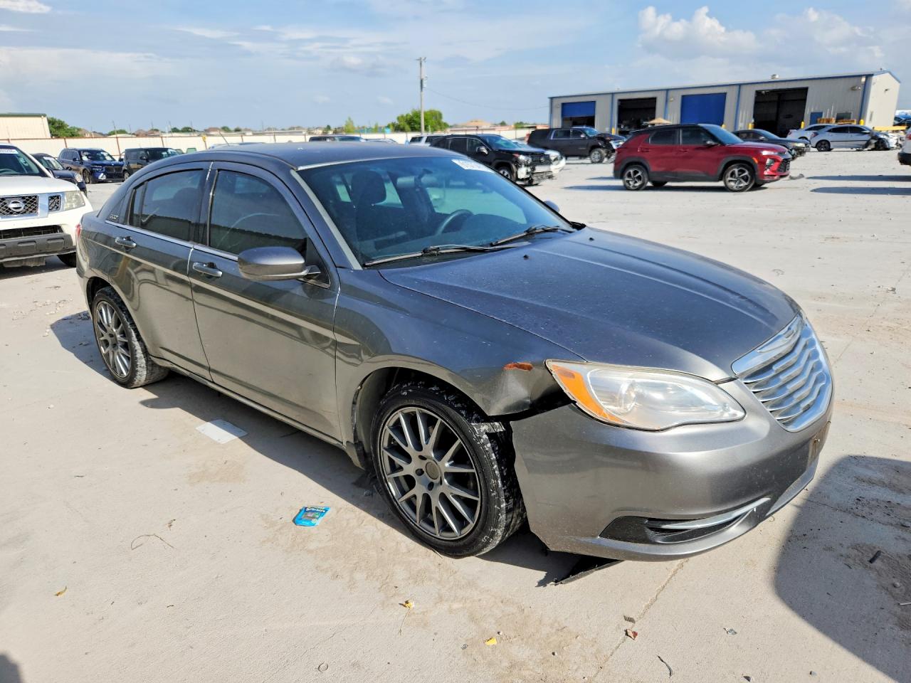 2012 Chrysler 200 Lx Gray vin: 1C3CCBAB5CN262186