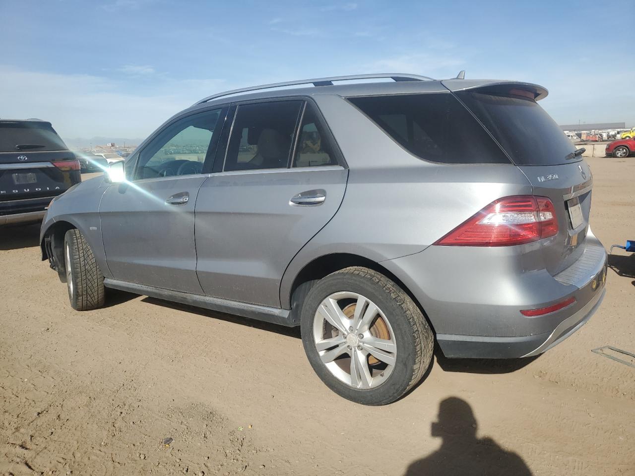 2012 Mercedes-benz Ml 350 4matic Gray vin: 4JGDA5HB1CA011813