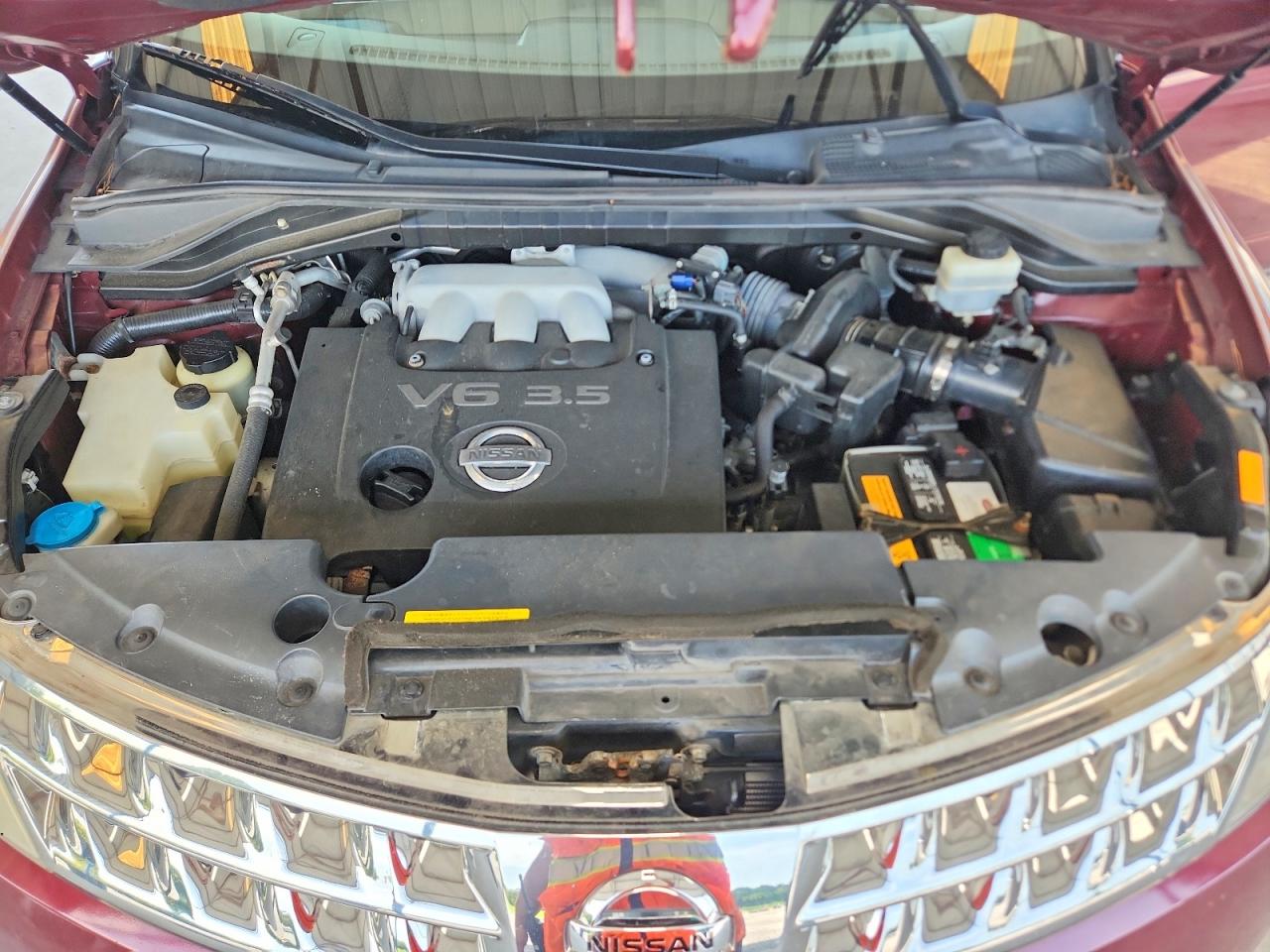 2006 Nissan Murano S Maroon vin: JN8AZ08W76W526381