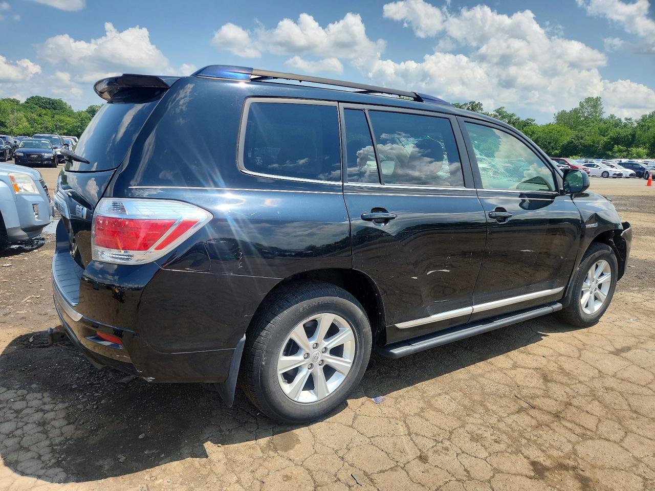 2012 Toyota Highlander Hybrid Black vin: JTEBC3EH1C2009911