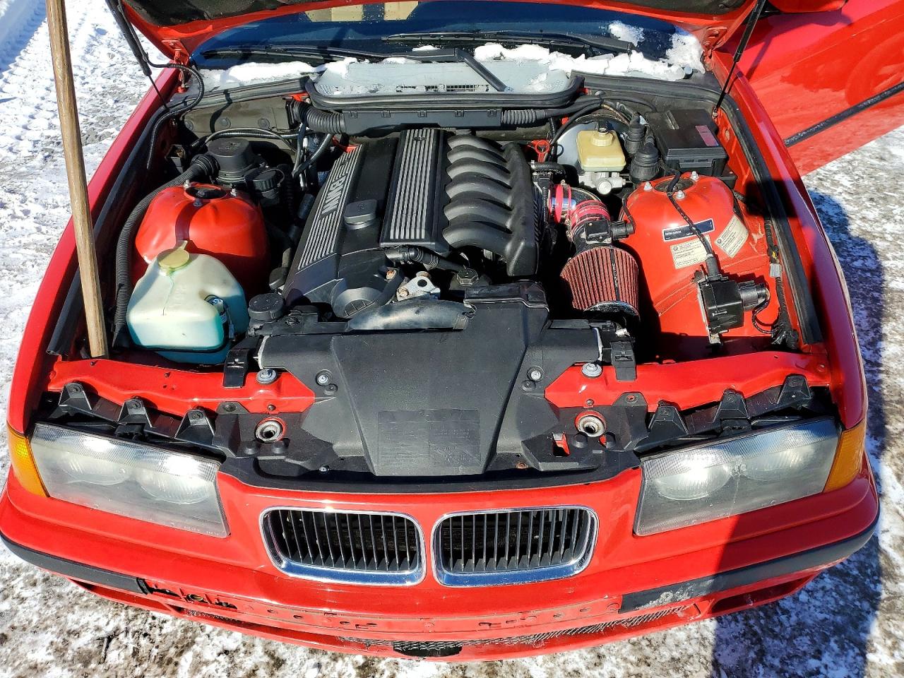 1996 Bmw 328 Ic Red vin: WBABK7320TET61953