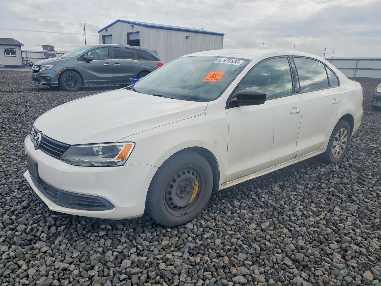 2012 Volkswagen Jetta Base White vin: 3VW2K7AJ3CM467320