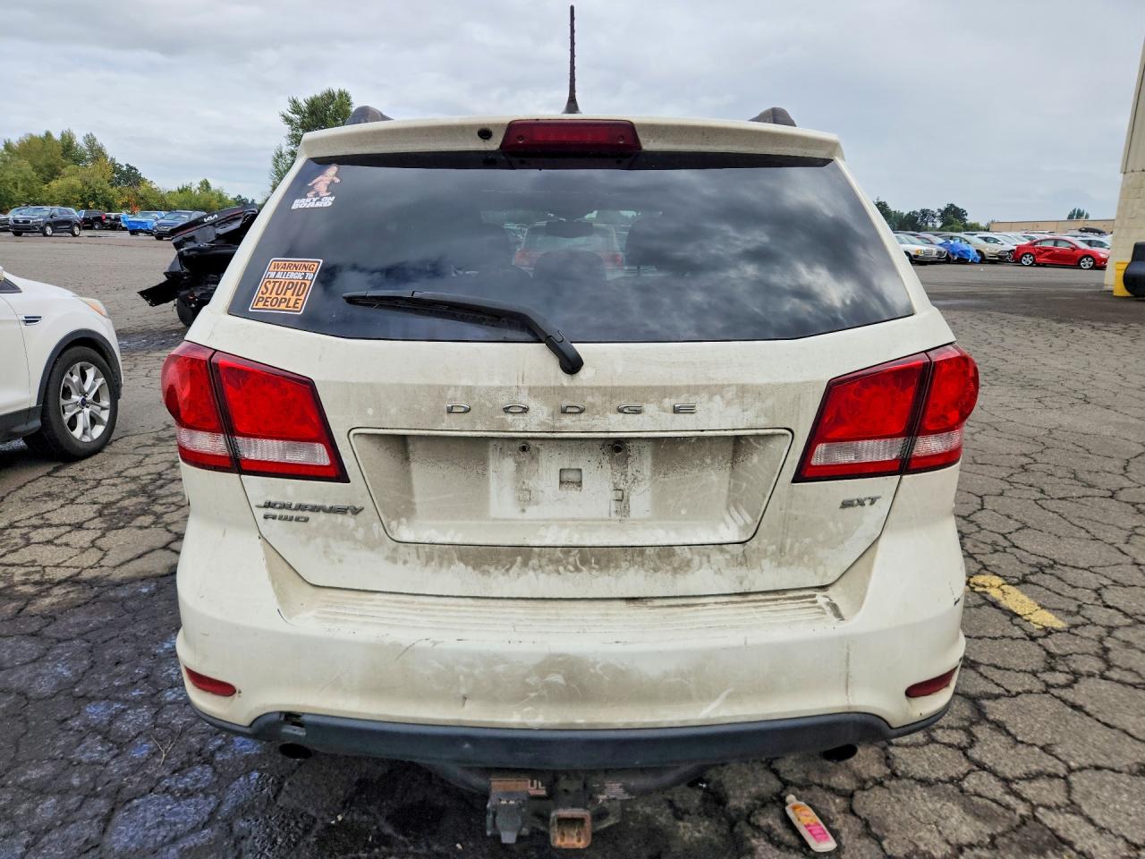 2014 Dodge Journey Sxt White vin: 3C4PDDBG8ET167916