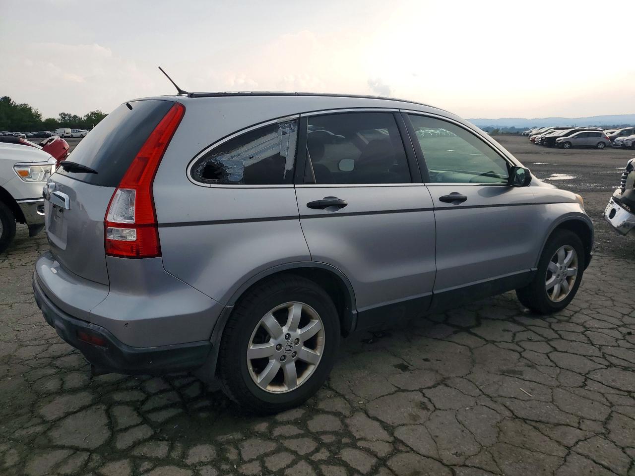2007 Honda Cr-v Ex Silver vin: JHLRE48507C028943