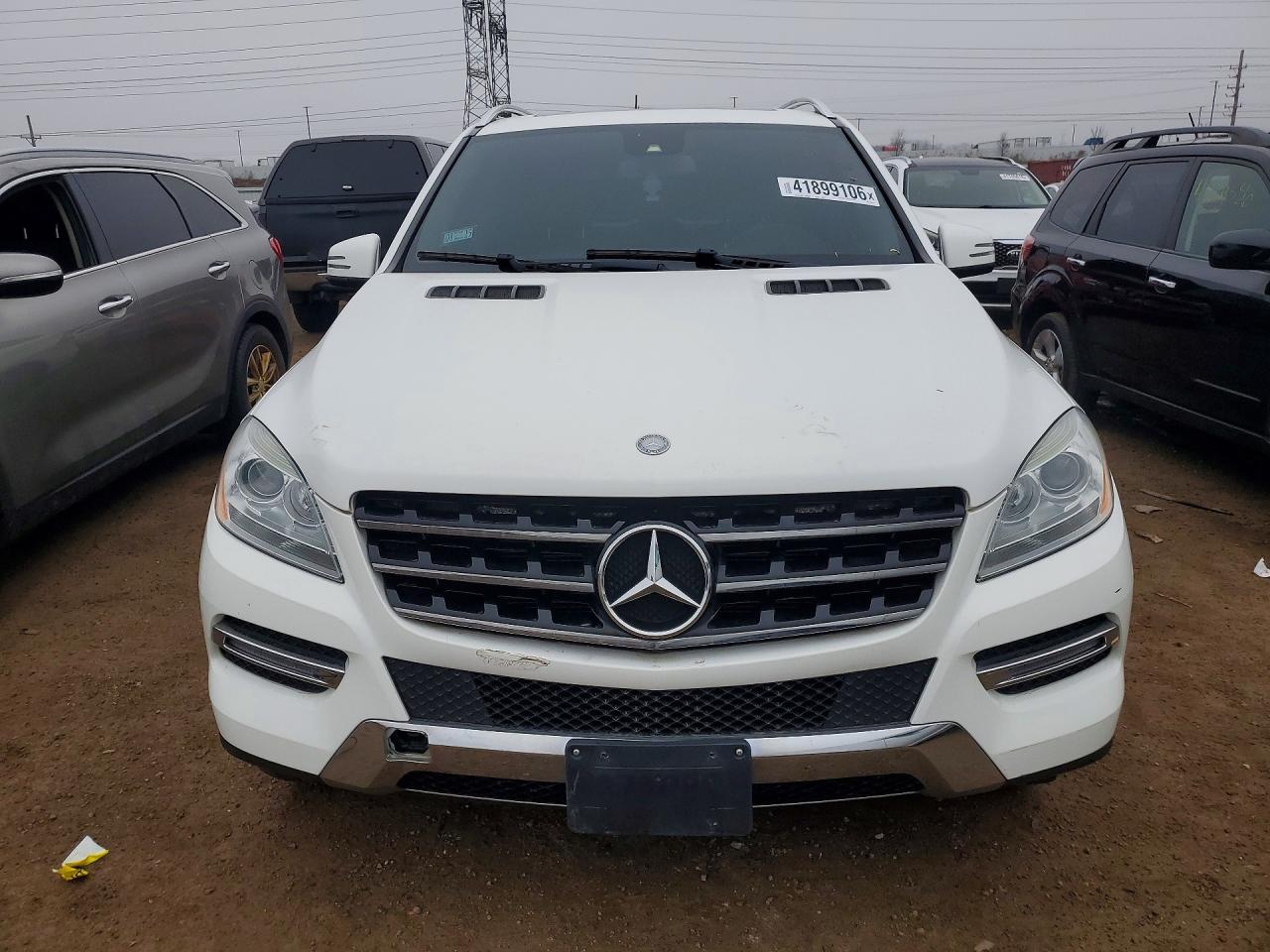 2014 Mercedes-benz Ml 350 4matic White vin: 4JGDA5HB7EA395552