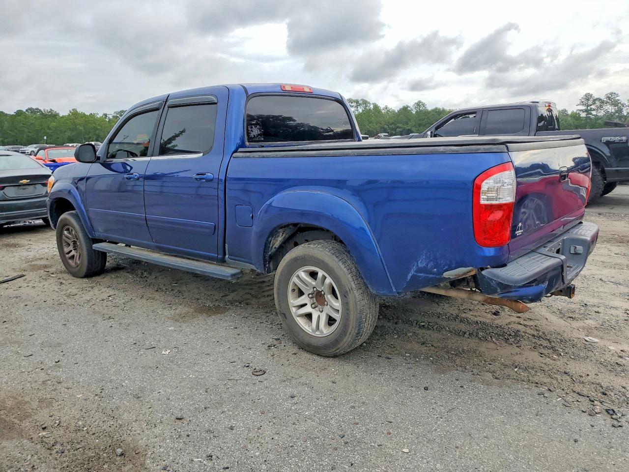 2005 Toyota Tundra Double Cab Limited Синий vin: 5TBET38195S479320