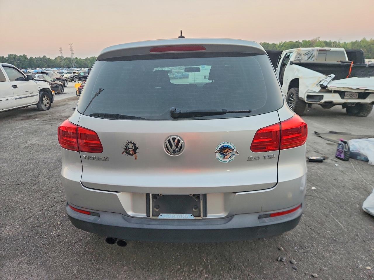 2013 Volkswagen Tiguan S Silver vin: WVGAV3AX9DW624705