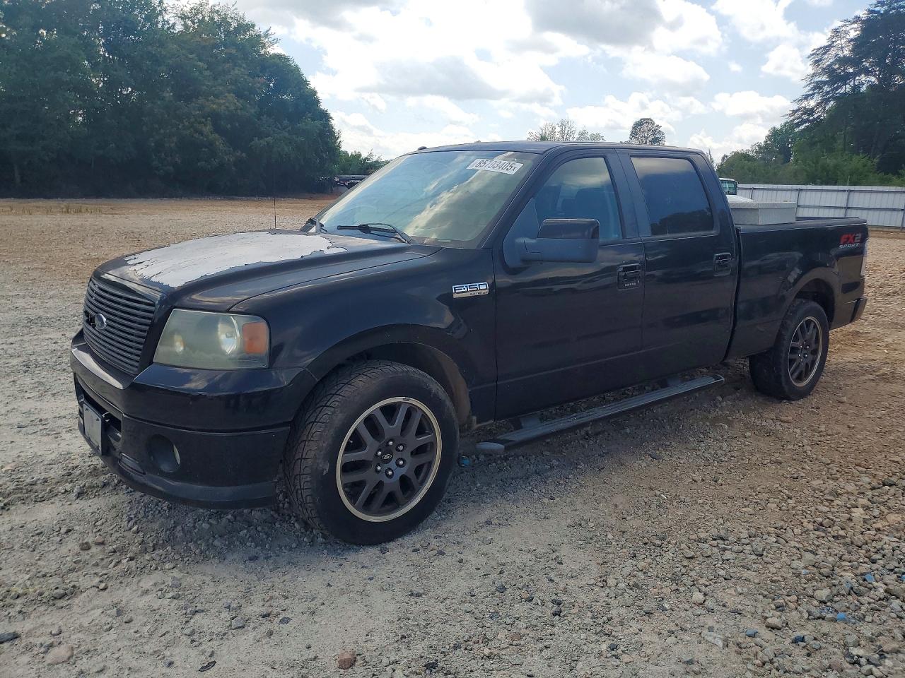 2008 Ford F150 Supercrew Черный vin: 1FTPW12V08KB39413