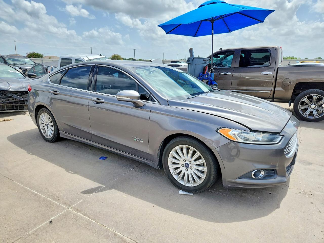 2013 Ford Fusion Se Phev Серый vin: 3FA6P0PU5DR234970