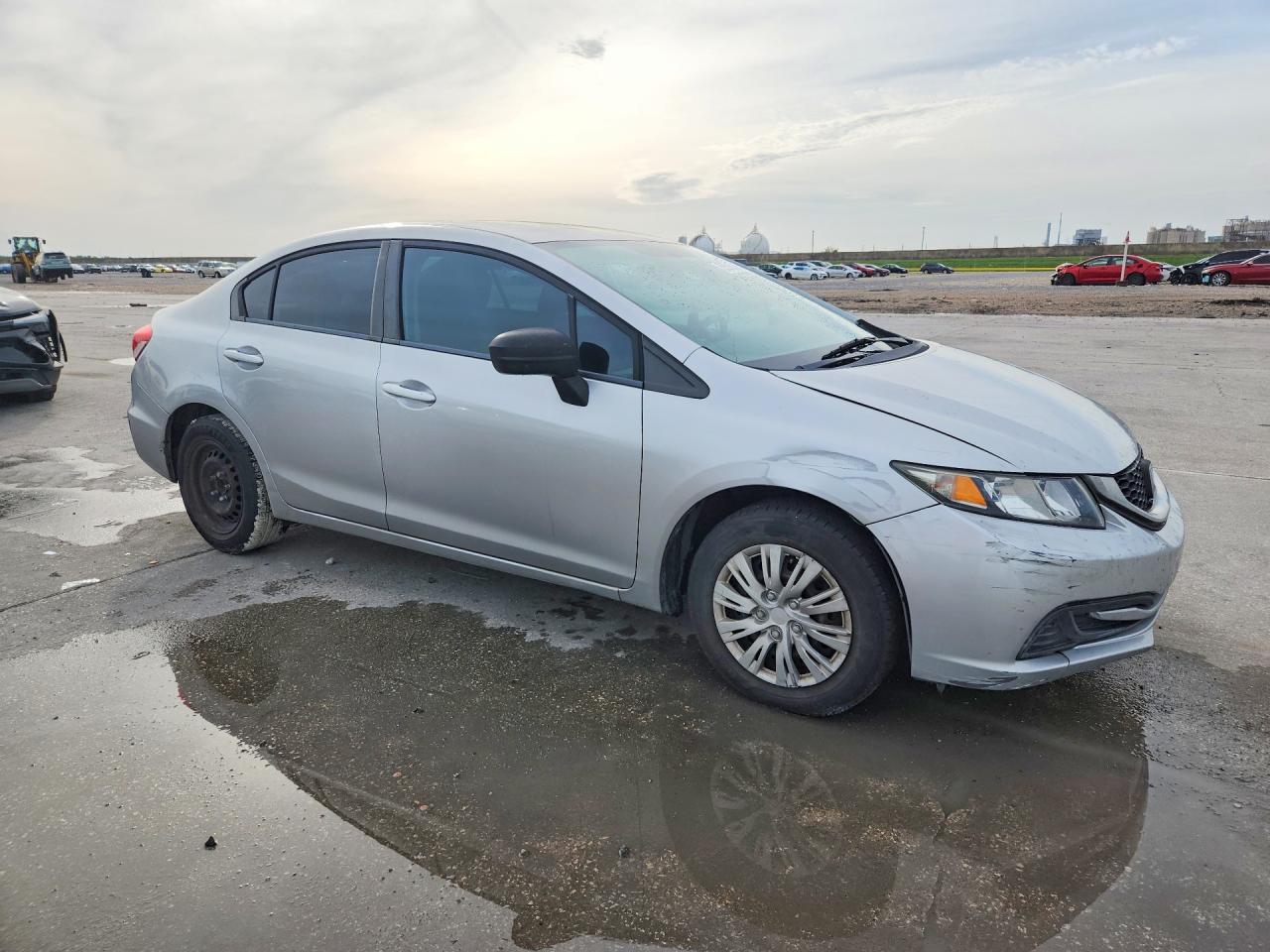 2015 Honda Civic Lx Silver vin: 19XFB2F55FE008145