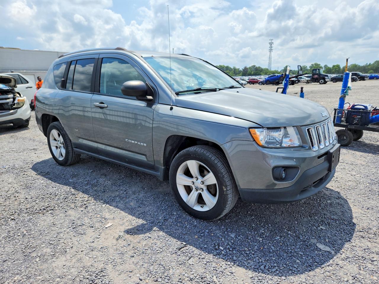 2012 Jeep Compass Sport Gray vin: 1C4NJDBB1CD632334