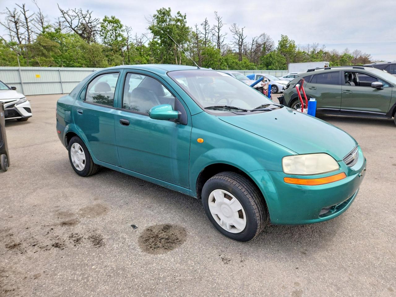 2004 Chevrolet Aveo Green vin: KL1TD52684B208662