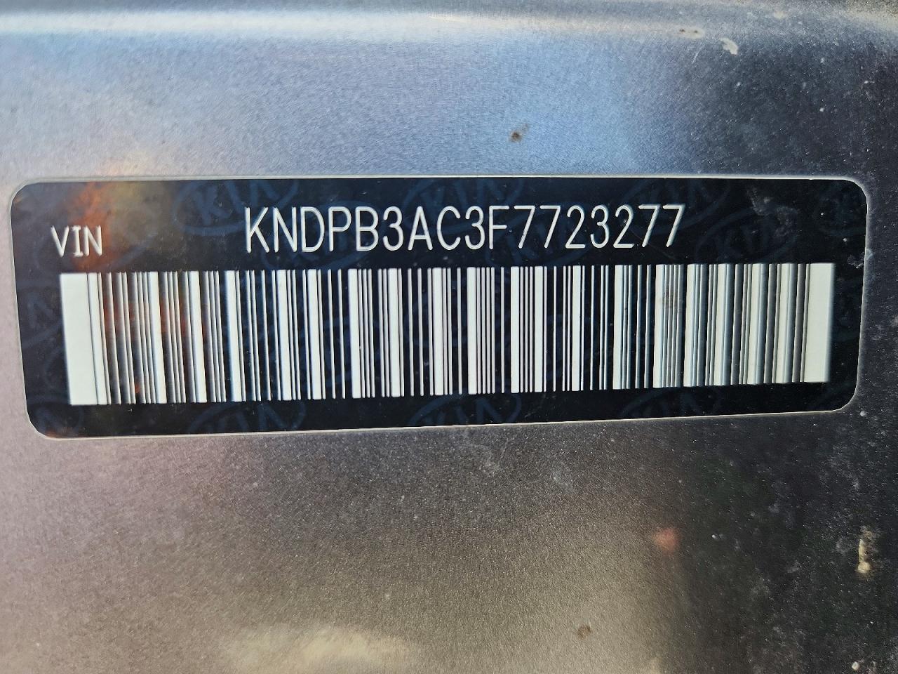 2015 Kia Sportage Lx Gray vin: KNDPB3AC3F7723277