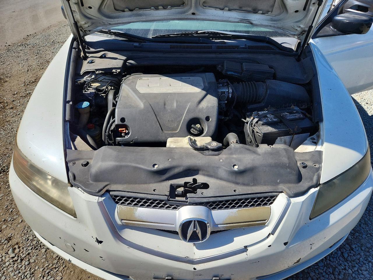 2007 Acura Tl White vin: 19UUA66297A043154