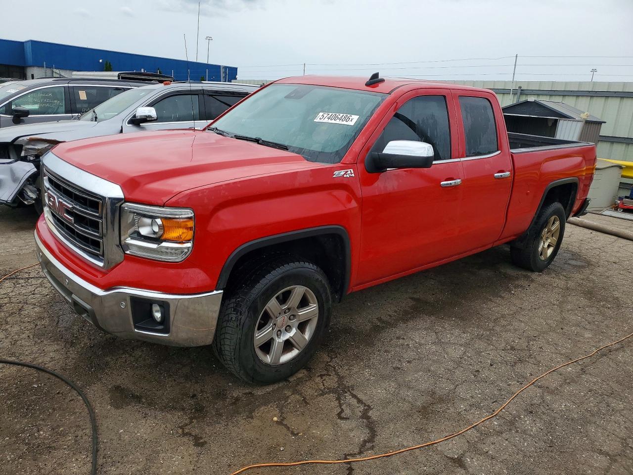 2015 Gmc Sierra K1500 Slt Red vin: 1GTV2VEJ3FZ157458