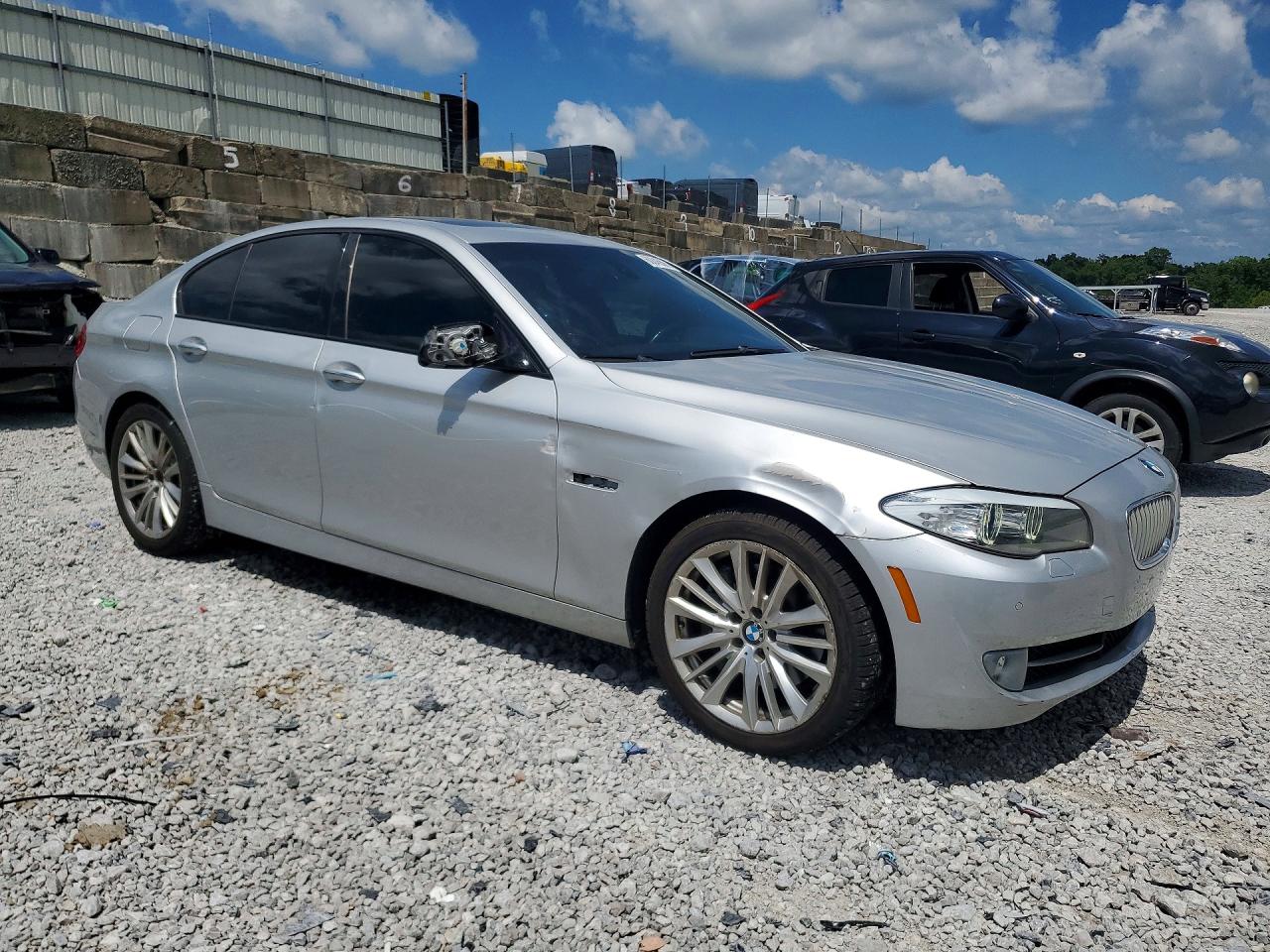 2012 Bmw 550 I Silver vin: WBAFR9C58CDV58409