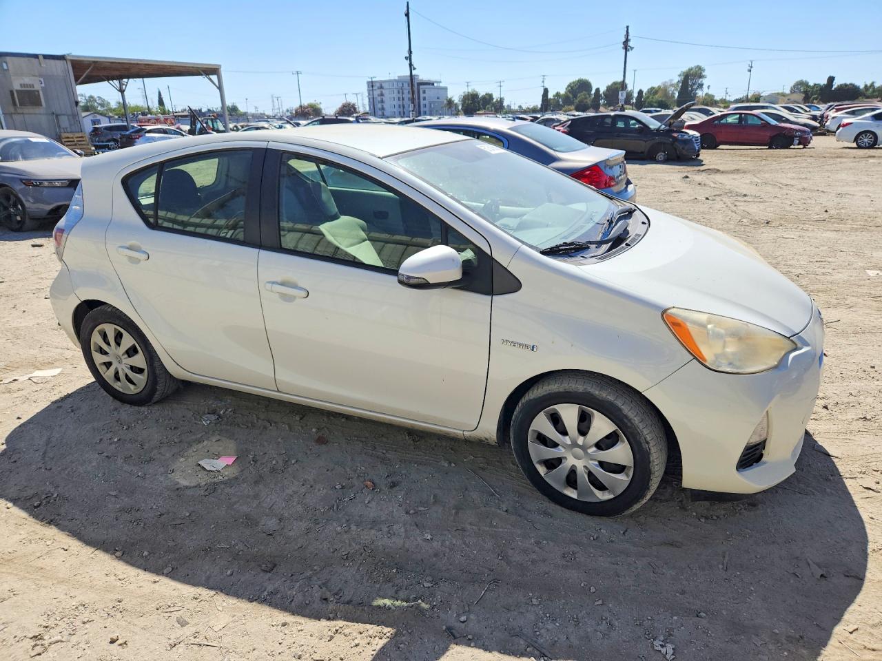 2013 Toyota Prius C One White vin: JTDKDTB34D1557256