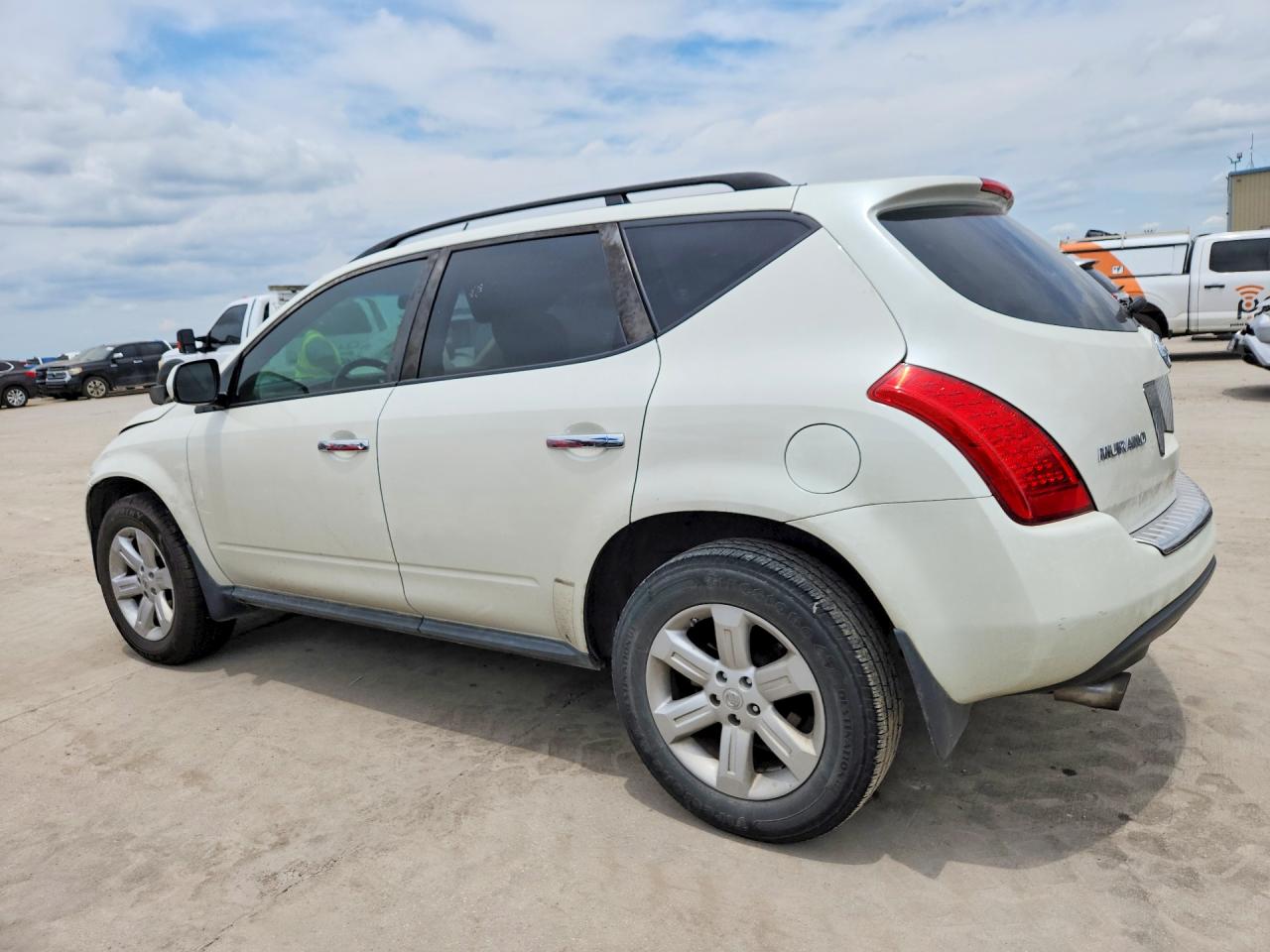 2007 Nissan Murano S White vin: JN8AZ08T47W505222