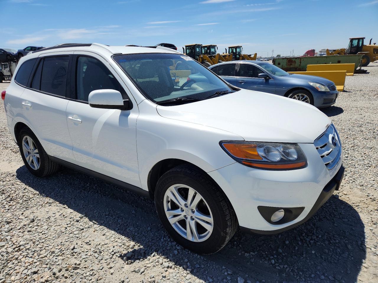 2010 Hyundai Santa Fe Se White vin: 5NMSH4AG9AH397195