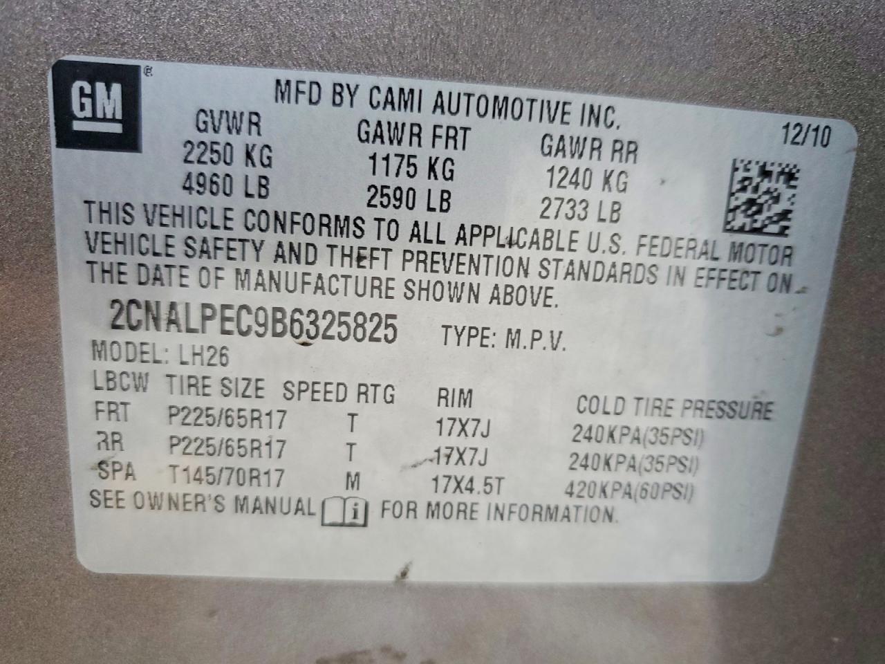 2011 Chevrolet Equinox Lt Brown vin: 2CNALPEC9B6325825