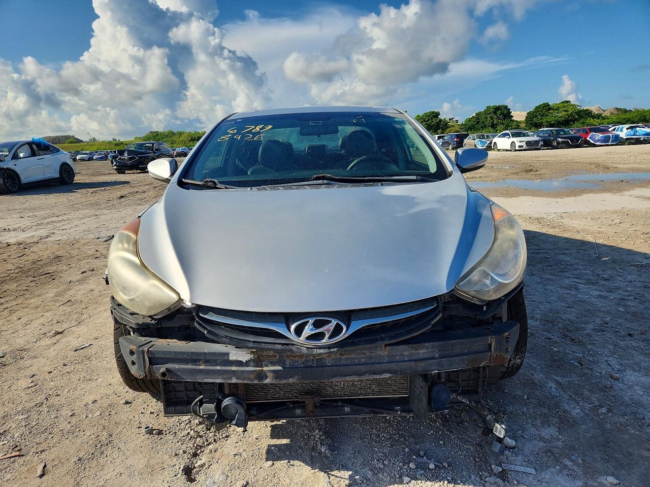 2012 Hyundai Elantra Limited Silver vin: 5NPDH4AE9CH139482