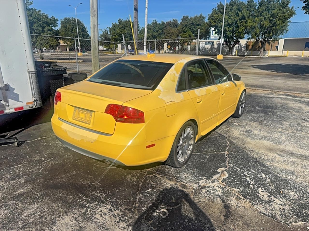2006 Audi S4 Quattro Yellow vin: WAUGL78E76A231783