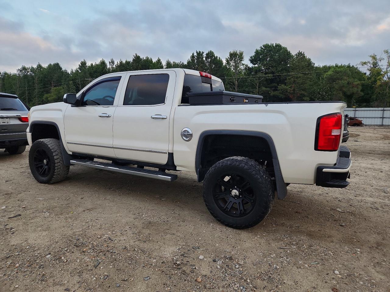 2014 Gmc Sierra K1500 Denali White vin: 3GTU2WEC5EG339437