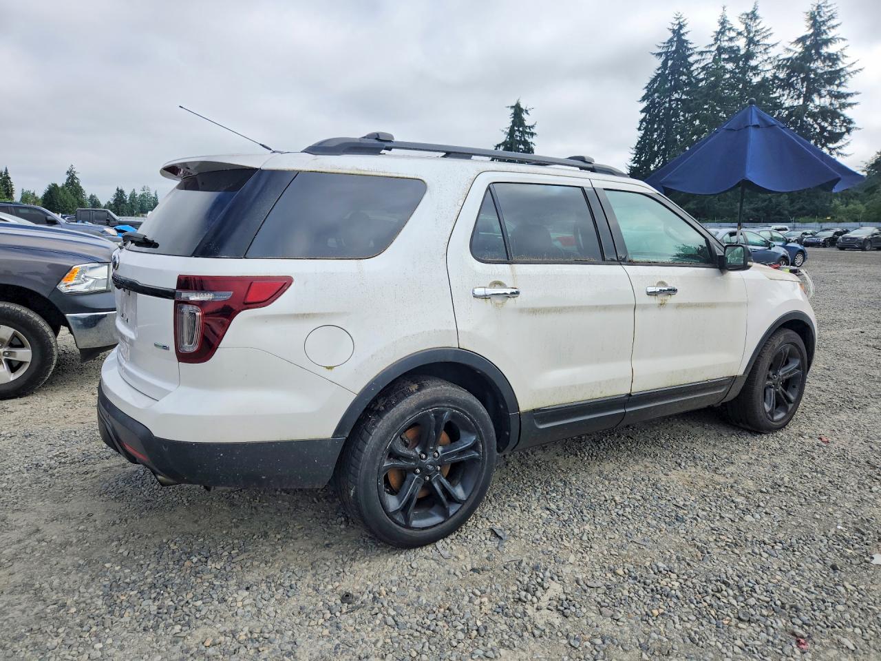 2013 Ford Explorer Sport White vin: 1FM5K8GT0DGC49504