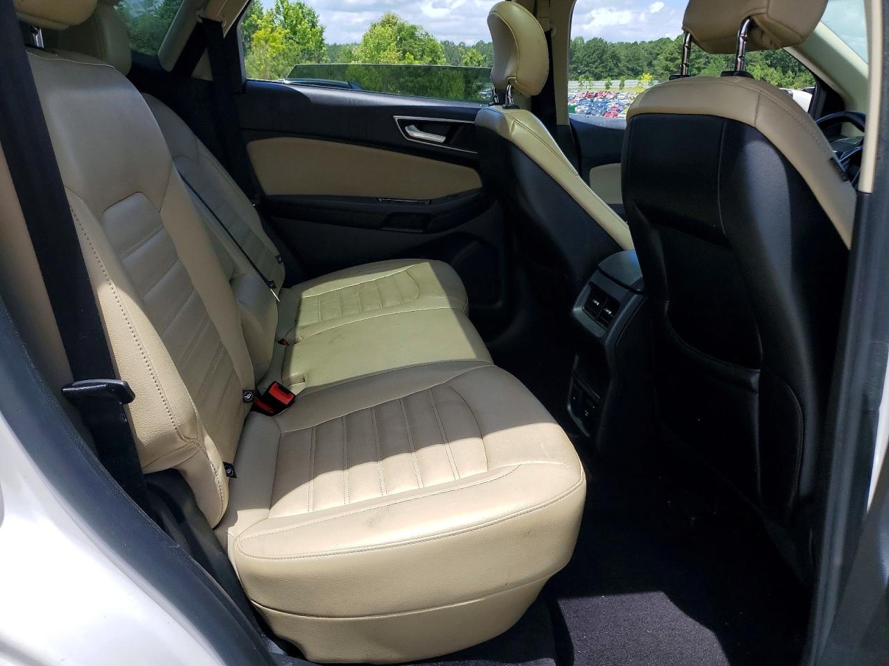 2015 Ford Edge Sel White vin: 2FMTK4J85FBC14844