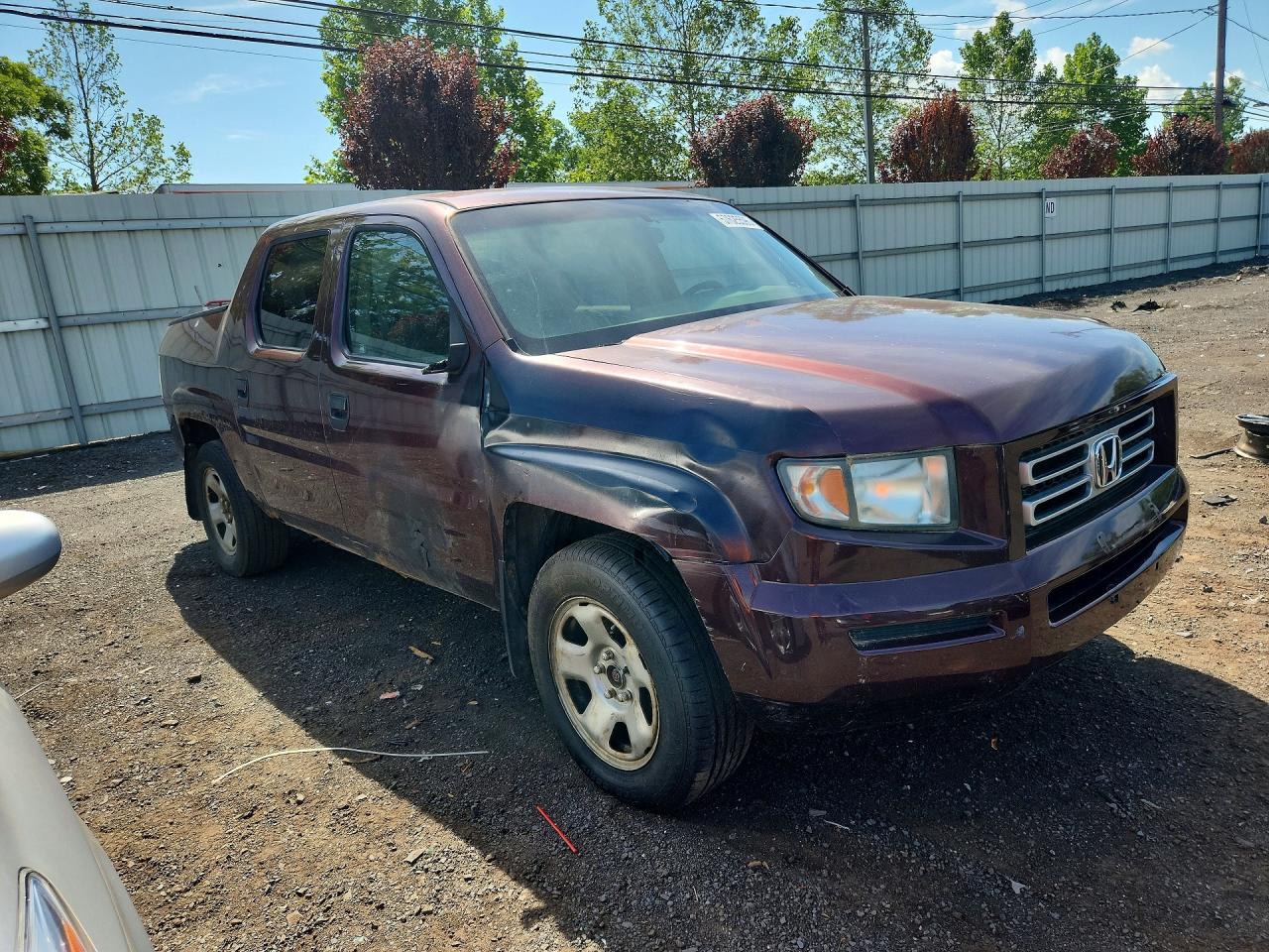 2008 Honda Ridgeline Rt Burgundy vin: 2HJYK16238H518067