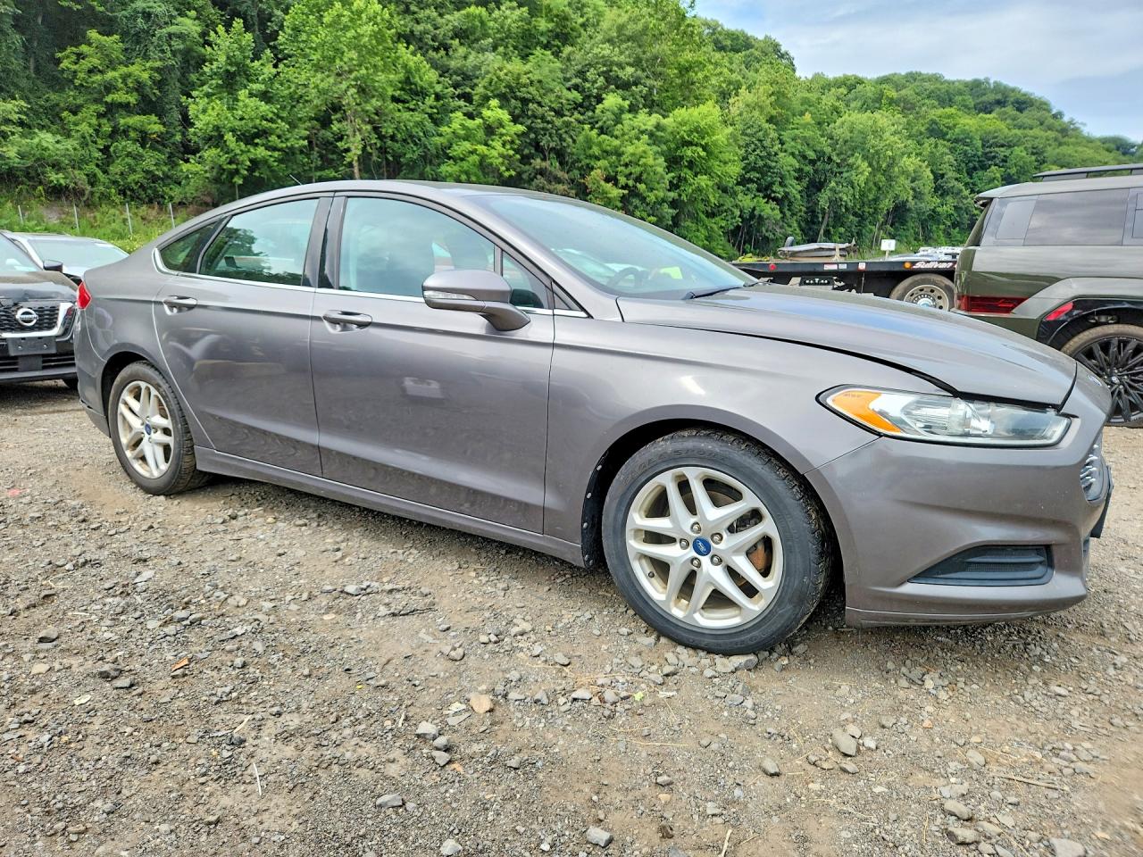 2013 Ford Fusion Se Gray vin: 3FA6P0H74DR173636