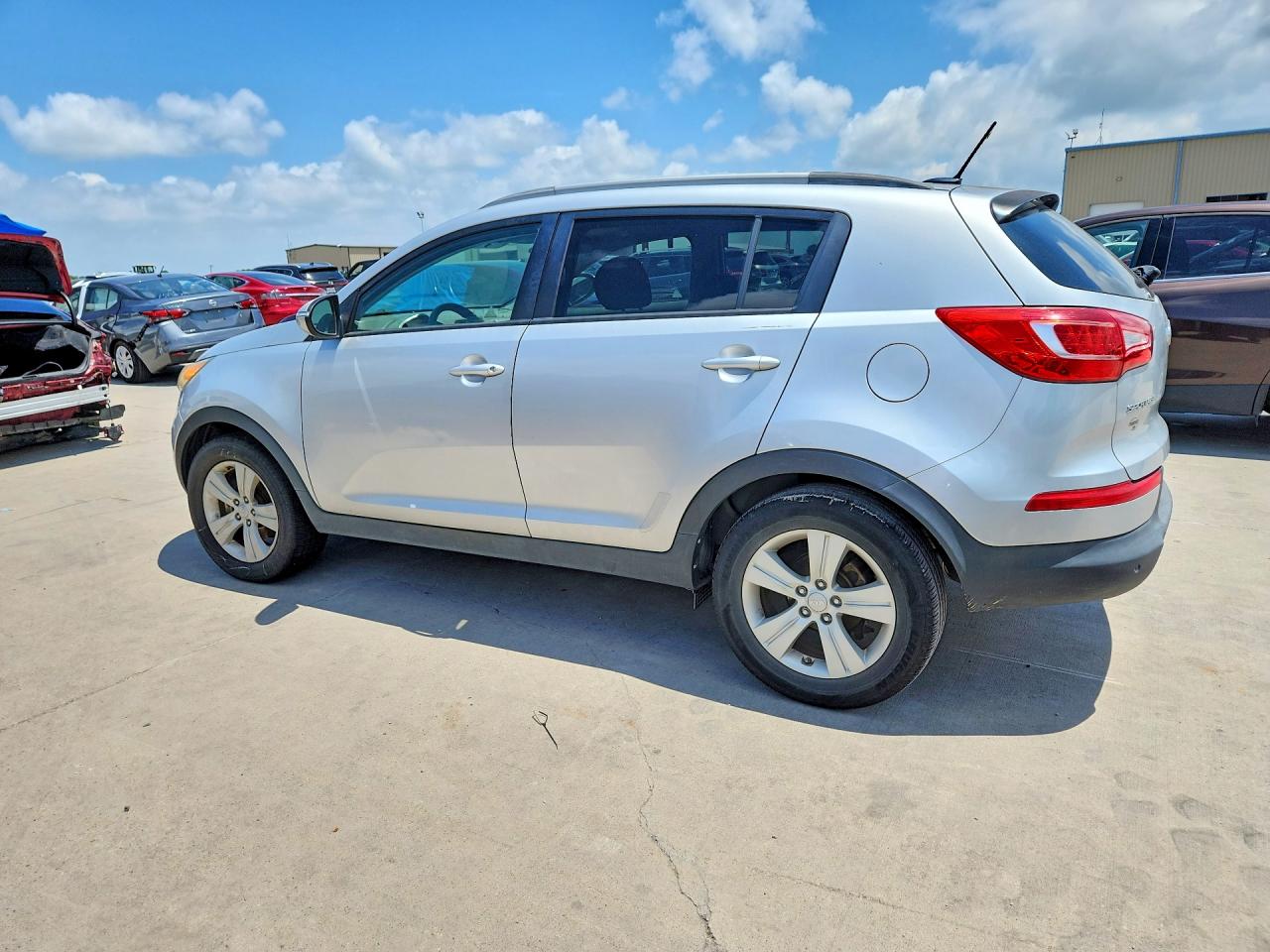 2012 Kia Sportage Lx Gray vin: KNDPB3A28C7261057