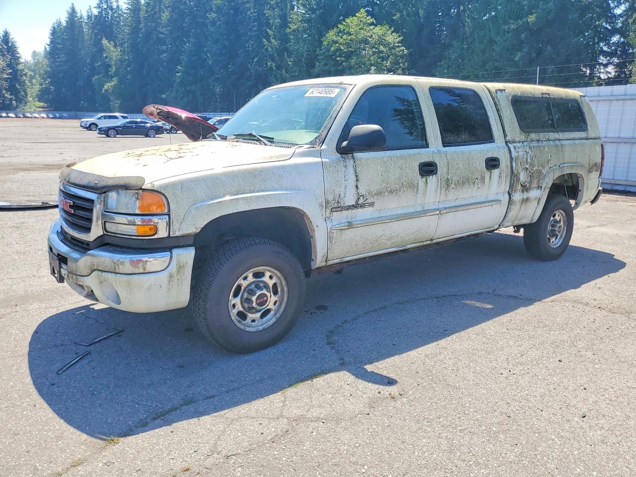 2004 Gmc Sierra K2500 Heavy Duty White vin: 1GTHK23U84F259216