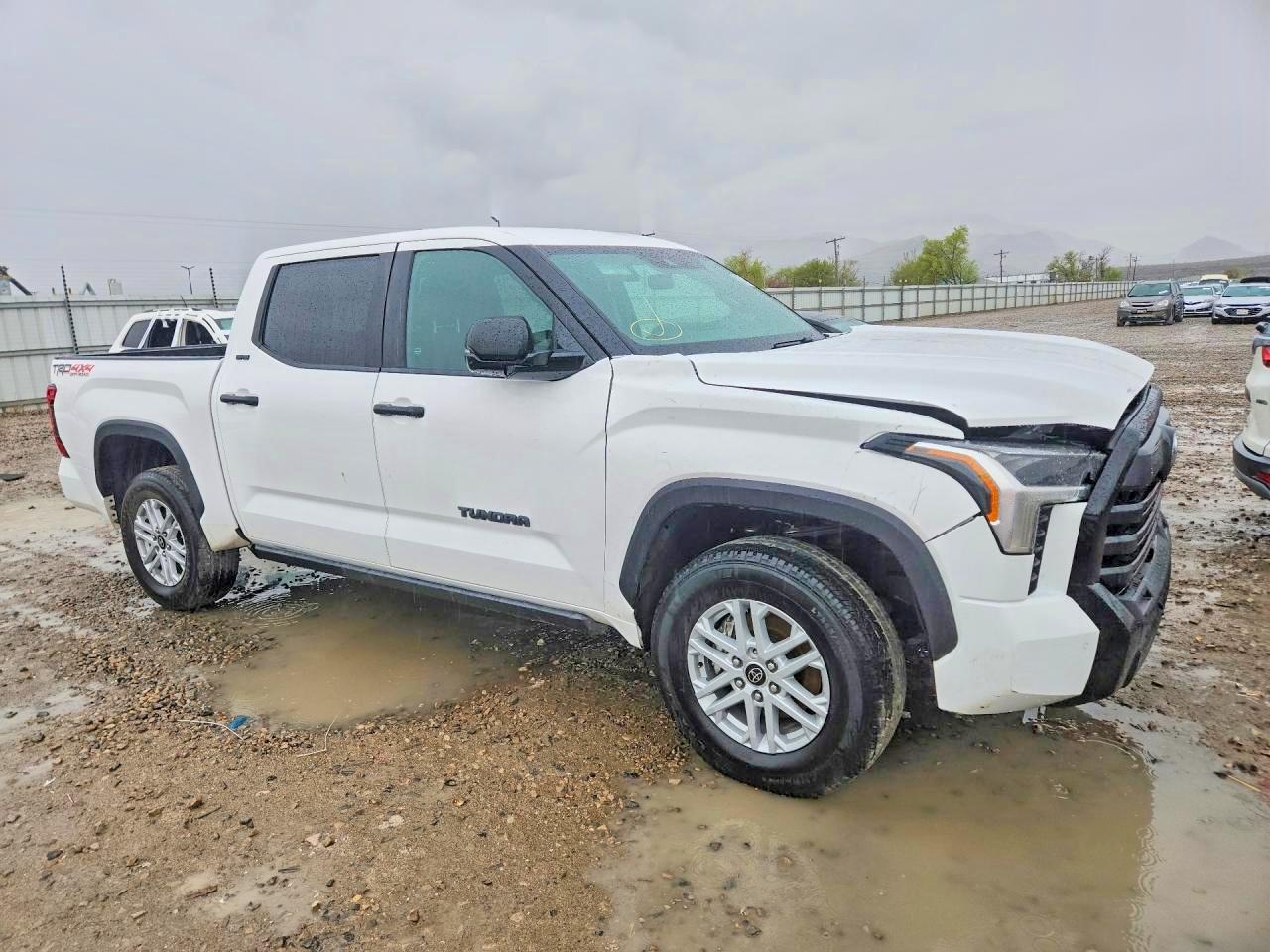 2025 Toyota Tundra Crewmax Sr White vin: 5TFLA5DB3SX266531