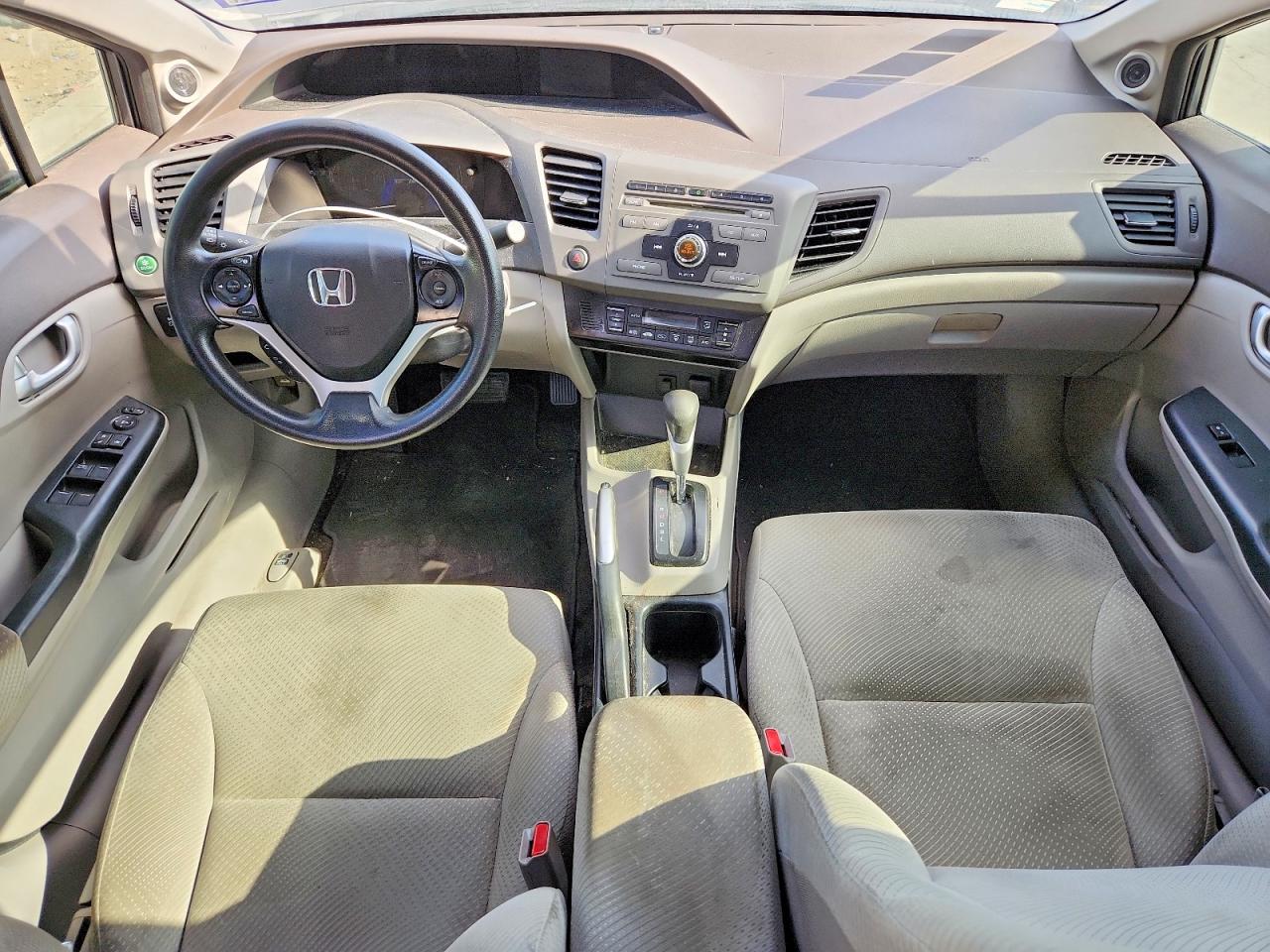 2012 Honda Civic Hybrid Gray vin: JHMFB4F2XCS010692