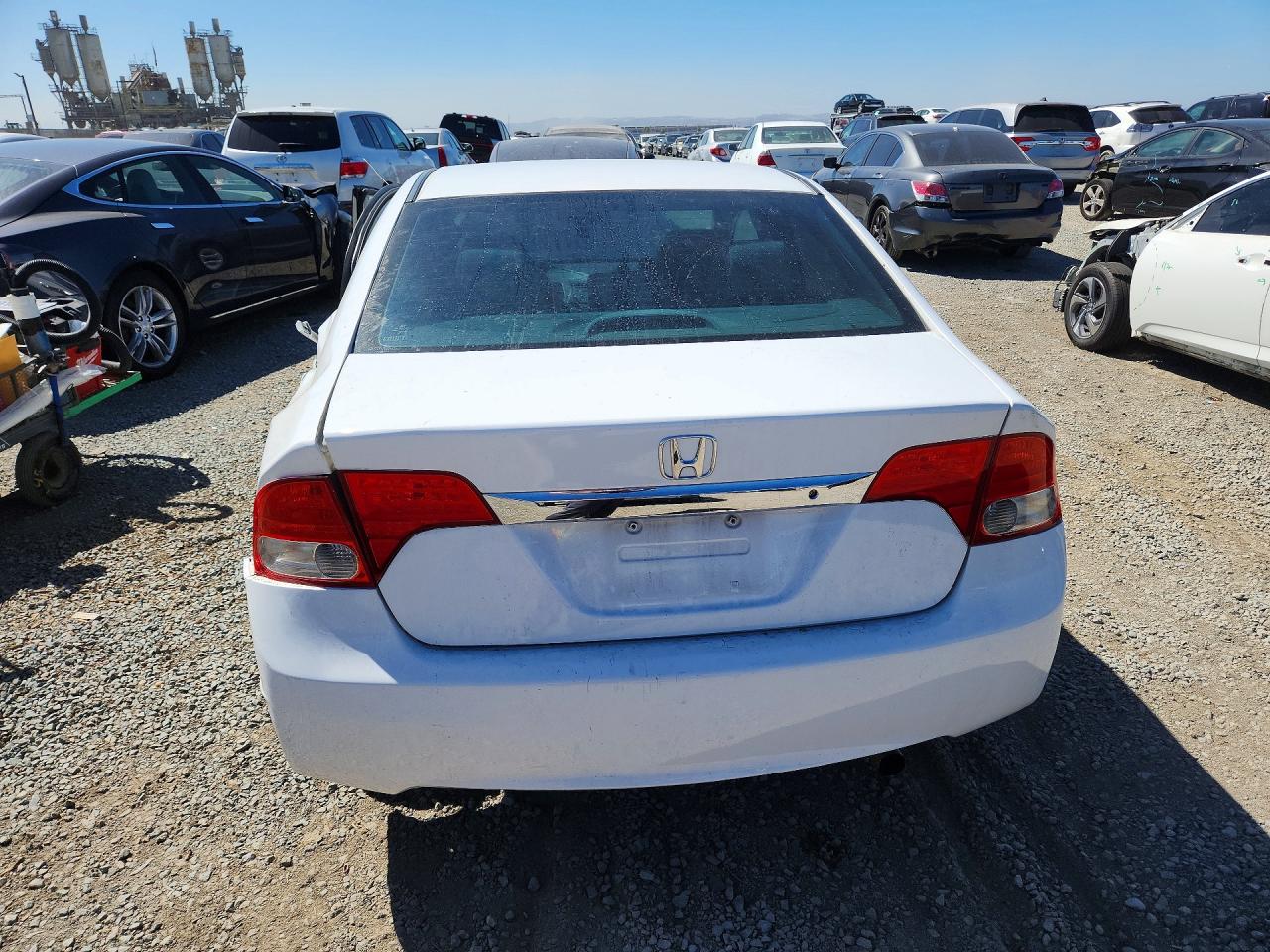 2011 Honda Civic Lx White vin: 2HGFA1F51BH309931