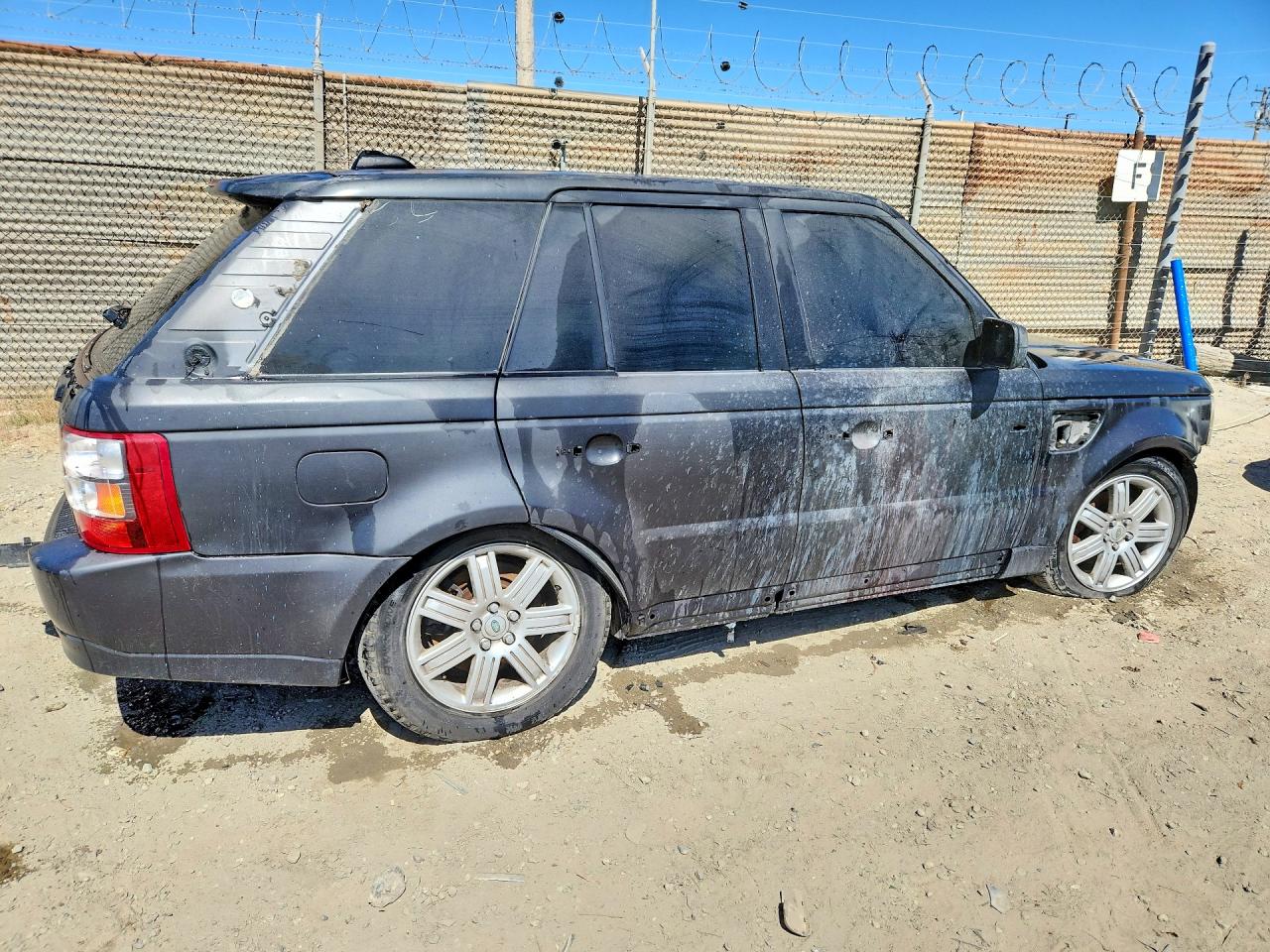 2007 Land Rover Range Rover Sport Hse Серый vin: SALSF25417A103746