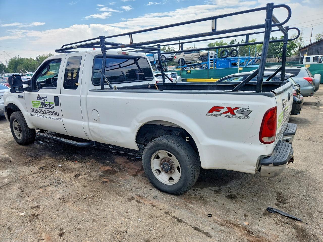 2006 Ford F250 Super Duty White vin: 1FTSX21546ED27927