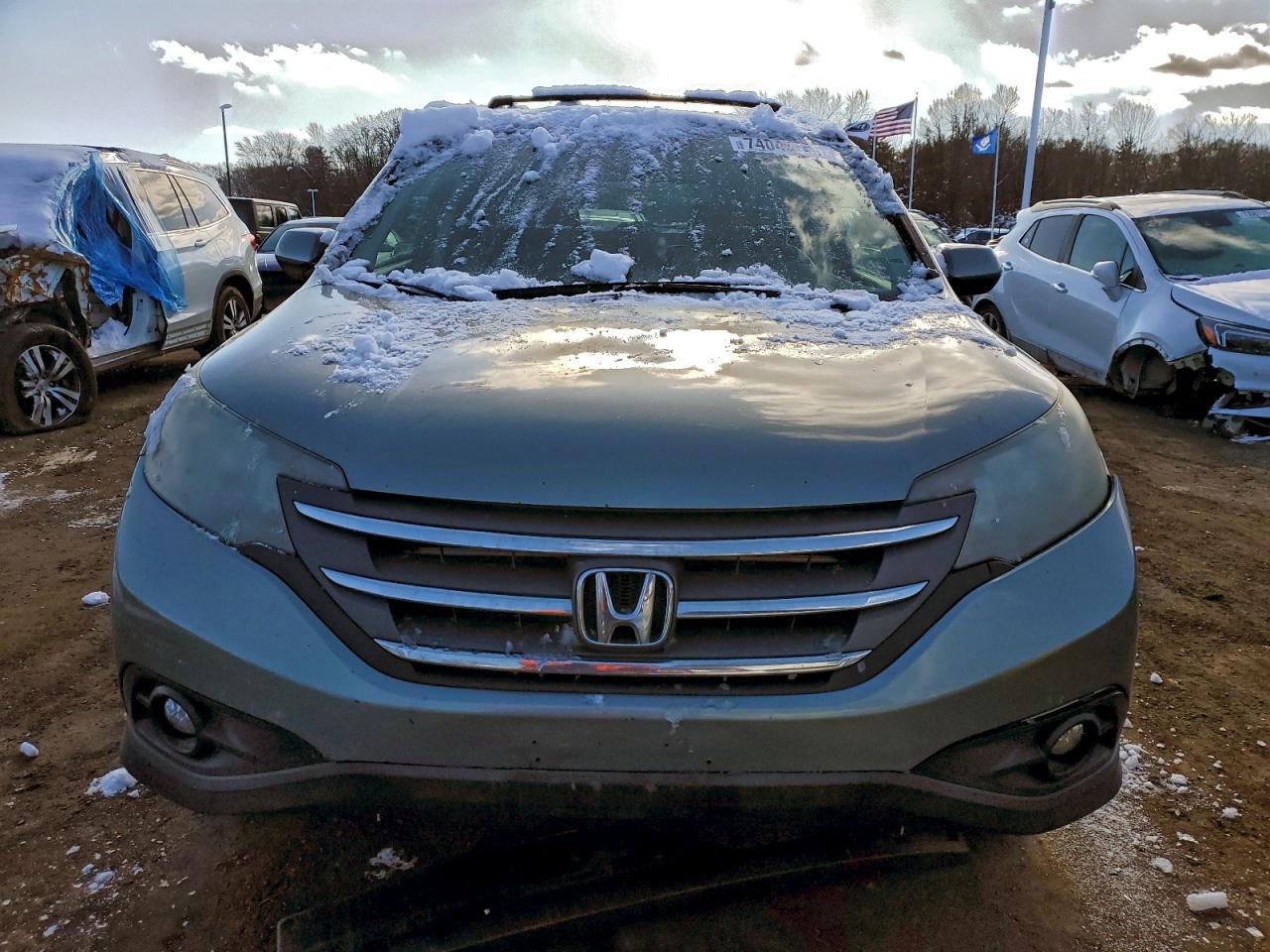 2012 Honda Cr-v Exl Green vin: JHLRM4H74CC013828