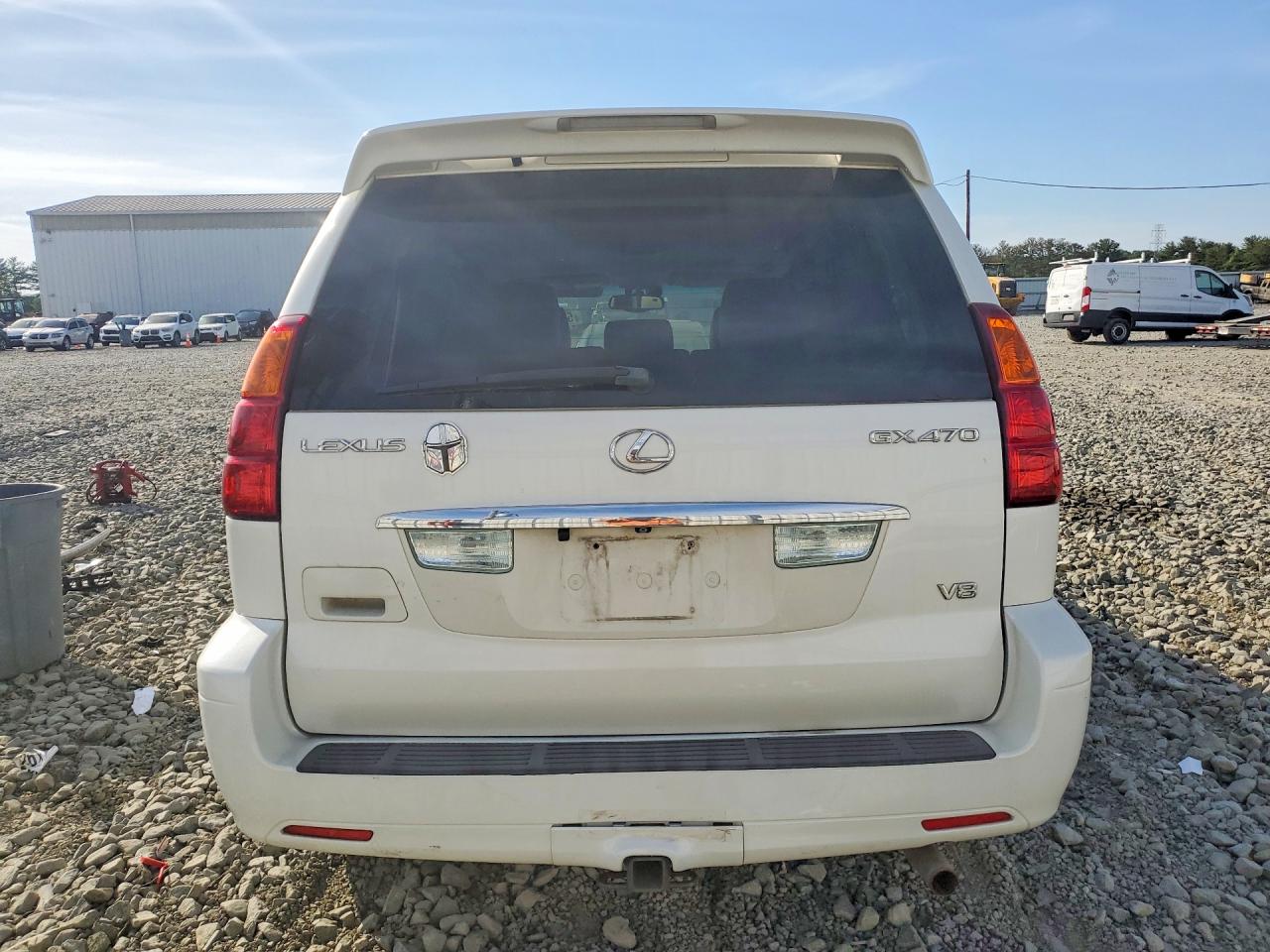 2005 Lexus Gx 470 White vin: JTJBT20X550083292