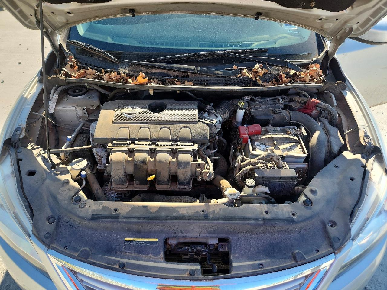 2014 Nissan Sentra Sv Silver vin: 3N1AB7AP0EY263978